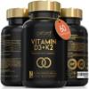 Vitamin D3 K2 Capsules - 4000 IU Vitamin D & 100mcg Vitamin K MK7 - Boosted with Coconut MCTs for Absorption | High Strength Vitamin D and K2 Capsules | UK Made & Vegetarian view 1