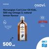 Osavi Norwegian Cod Liver Oil Kids  500 ml | 500 mg Omega3| Supports Brain Function, Vision, Heart Health, Immune System | Includes 135 g Vitamin A | Lemon Flavour | Made in Norway view 3