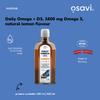 Osavi Daily Omega + D3  500 ml | 1600 mg Omega3 per Serving | Supports Heart Health, Brain Function, Vision, and Immune System | Includes 2000 IU Vitamin D | Natural Lemon Flavour | Made in Norway view 3