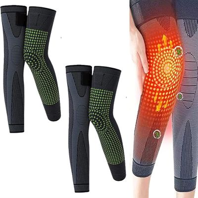 2 Pairs Tourmaline Acupressure Self-Heating Shaping Knee Sleeve Mugwort Acupressure Shaping Knee Pads 3D High Elastic Knee Brace Support Compression Sleeve For Men Women ( Color : 2 Pairs Black , Size