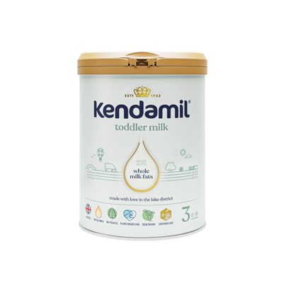 (4x800g) Kendamil Toddler Milk, Stage 3, 6-Pack  British Made, Whole Milk Formula, 12-36 Months  Vegetarian, No Palm Oil, No GMOs with Omega 3 DHA, Omega 6 ARA and Prebiotics