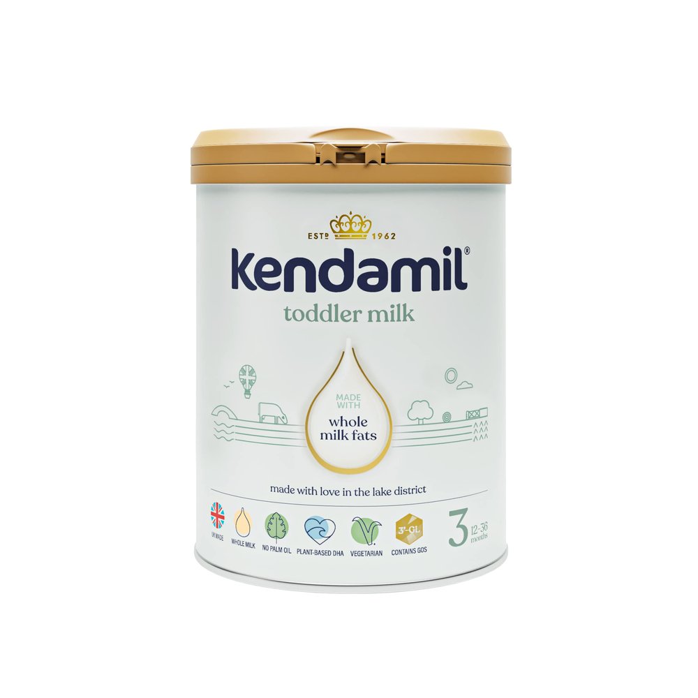 (4x800g) Kendamil Toddler Milk, Stage 3, 6-Pack  British Made, Whole Milk Formula, 12-36 Months  Vegetarian, No Palm Oil, No GMOs with Omega 3 DHA, Omega 6 ARA and Prebiotics