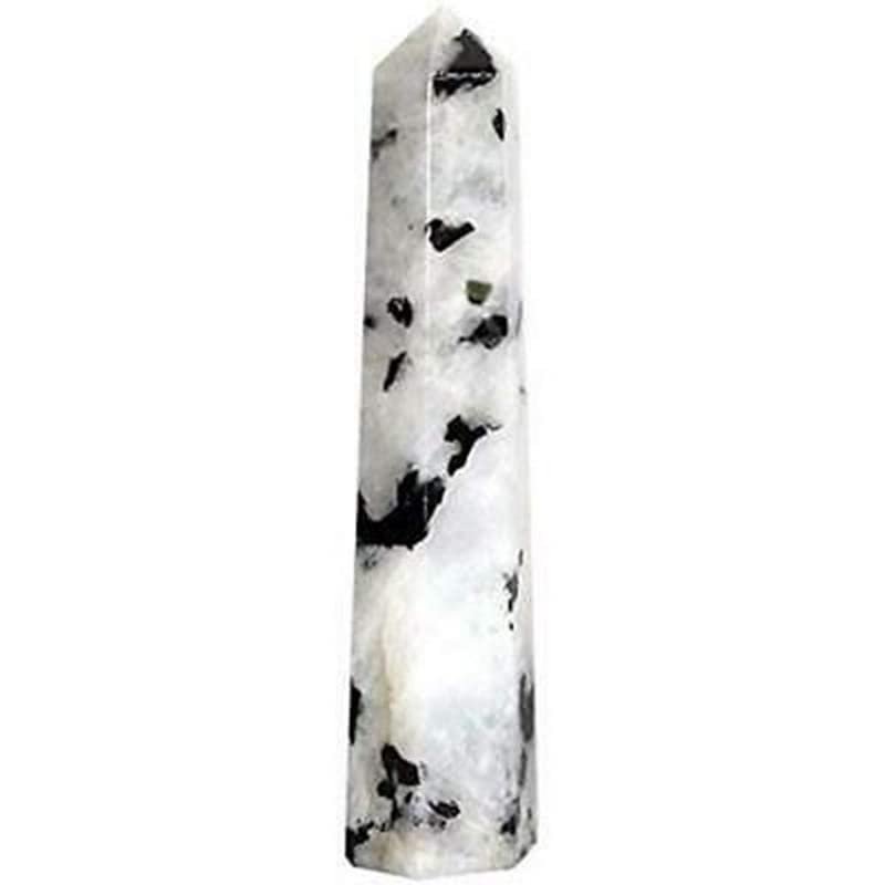 Frienemy Home Presents Rainbow Moonstone Reiki Tower Obelisk Generator Pencil Stone for and Meditation #Frienemy-2441