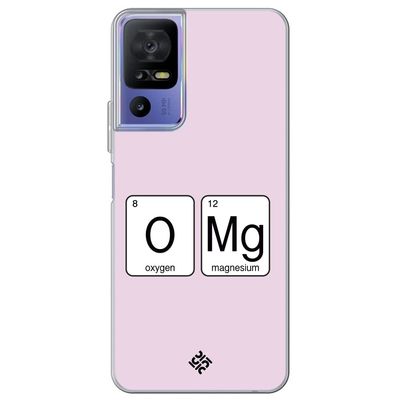 Movilshop Case for [ TCL 40 SE ] Cool Phrases [ Oxygen + Magnesium  GMO] Transparent Flexible Silicone Case Cover Gel for Smartphone.