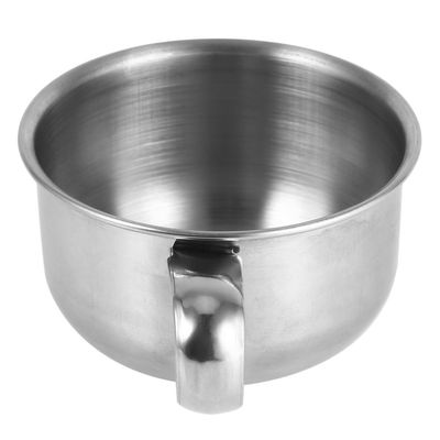 Tbest Ing Soap,Stainless Steel Shaving Bowl,Shaving Bowl,Shaving Bowl with Handle,Shaving Mug New Stainless Steel Metal Shaving Soap Mug Bowl Cup Shaver Cleansing Foam Tool for Man