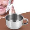 Tbest Ing Soap,Stainless Steel Shaving Bowl,Shaving Bowl,Shaving Bowl with Handle,Shaving Mug New Stainless Steel Metal Shaving Soap Mug Bowl Cup Shaver Cleansing Foam Tool for Man view 3