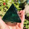 JUKUCKV 6cm Natural Green Fluorite Pyramid Crystal Energy Point Meditation Wand Decoration Natural Stones and Minerals Spiritual support view 2