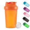 DDSHUN Shaker Bottle For Protein Powder Mixed Plastic Workout Water Bottle 400 ml with Mixball Non-Leak Cap Shaker Cups for Fitness Sports Gym Supplement Drinks Bottles (Orange) view 1
