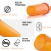 DDSHUN Shaker Bottle For Protein Powder Mixed Plastic Workout Water Bottle 400 ml with Mixball Non-Leak Cap Shaker Cups for Fitness Sports Gym Supplement Drinks Bottles (Orange) view 3