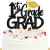 1st Grade Grad Cake Topper - Class Of 2023 Graduation Party Cake Decorations - Boy Girl Kids First Grade Graduation Party Decorations Supplies view 1