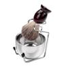 Jojomis Beard Mustache Brush Beard Brush Men's Facial Tool And Holder view 3
