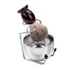 Jojomis Beard Mustache Brush Beard Brush Men's Facial Tool And Holder view 4