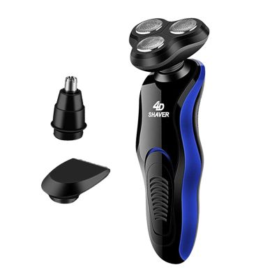 Jojomis Electric Shavers for Men, USB Rechargeable Cordless Wet/Dry Beard Nose Hair Face Razor Grooming Kit, The whole body is washable and deeply clean - 3 in 1