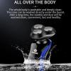 Jojomis Electric Shavers for Men, USB Rechargeable Cordless Wet/Dry Beard Nose Hair Face Razor Grooming Kit, The whole body is washable and deeply clean - 3 in 1 view 4