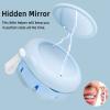 Netceem Leak Proof Denture Cup Kit Portable Retainer Case Perfect for Travel, Denture Case Container Cleaning Care for Dentures Aligner Mouth Guard with Denture Brush,Strainer, Removal Tool and Mirror view 4
