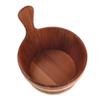 KELUNIS Handmade Cedar Wood Hot Tub Barrel Spa Accessory - Sauna Bucket and Ladle Set - Perfect for Home Spa and Outdoor Sauna view 3