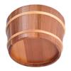 KELUNIS Handmade Cedar Wood Hot Tub Barrel Spa Accessory - Sauna Bucket and Ladle Set - Perfect for Home Spa and Outdoor Sauna view 4