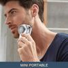 USB Mini Shaver with LED Charge Indicator,Rechargeable Beard Trimmer for Men,Portable Electric Face Shaver Razor,Grooming Gift,Cordless Mini Travel Shaver view 3