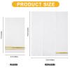 100 3-Ply Gold Napkins Disposable Elegant Dinner Paper Napkins, White and Gold Foil Guest Napkins Hand Towels for Bathroom Wedding Kitchen Birthday Parties view 2