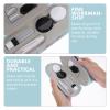 Ciieeo Eye Glasses 1 Set Eyeglass Case PU 2 in 1 Double Sided Eyeglass Box with Mirror Travel Kit Contacts Case Holders with Soak Storage Tweezers for Home Travel Glasses Case view 4