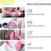 Aspect Duzzit Household Gloves, Dishwashing gloves, Extra Thickness, Long Sleeves, Kitchen Cleaning, Working, Painting, Gardening, Pet Care - Natural Rubber Latex Gloves  3 Packs (6 Pairs) (M) view 4