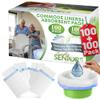 100 Commode Liners with Abosrobent Pads view 1