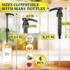 4 Pcs Coffee Syrup Pump Dispenser Set - Syrup Pumps for Coffee Bar 750ml Bottles with Food-Grade Plastic Adjustable Tube, Lockable Mechanism - Accurate Dispensing, Easy Cleaning for Various Liquids view 2
