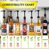 4 Pcs Coffee Syrup Pump Dispenser Set - Syrup Pumps for Coffee Bar 750ml Bottles with Food-Grade Plastic Adjustable Tube, Lockable Mechanism - Accurate Dispensing, Easy Cleaning for Various Liquids view 3