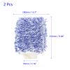 M METERXITY 2 Pack Dust Removal Gloves - Household Plush Mitten, Soft & Fluffy, Apply to Kitchen/Garden/Room (9.06 x 6.3 Inches, Blue White) view 3