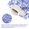 M METERXITY 2 Pack Dust Removal Gloves - Household Plush Mitten, Soft & Fluffy, Apply to Kitchen/Garden/Room (9.06 x 6.3 Inches, Blue White) view 4