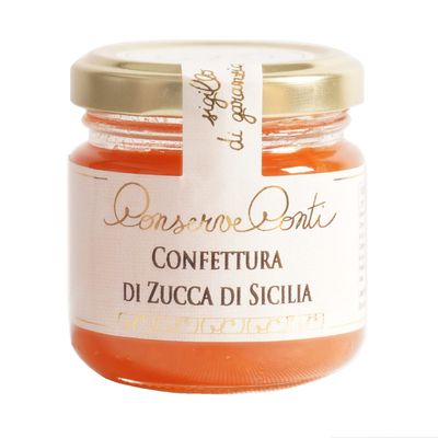 Conserve Conti - sicilian Pumpkin Jam (3 glass jars of 106 ml each - net weight 270 grams) artisan production