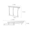 Bed Side Handrail Stainless Steel Guardrail Handle Based Hospital Bed Single Handrail Thickened Folding Nursing Bed Anti-fall Shelf Safety Assisting Rails (Color : D, Size : 70X40X view 2
