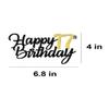 happy 17th birthday cake topper view 2