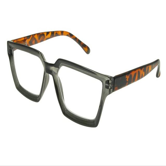 Goodlookers Reading Glasses 'Sterling' Grey & Tortoiseshell +2.50