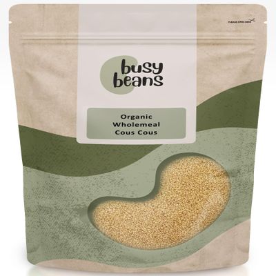 Organic Wholemeal Cous Cous - Certified Organic - by Busy Beans Organic (2kg)