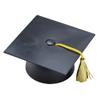 Plastic Graduation Cap Cake Topper with Large Paper Diploma Cake Topper (Black) view 2