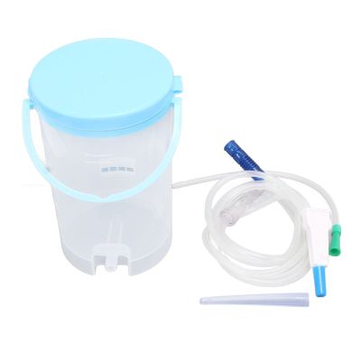 YUMILI Enema Douche Kit, Enema Irrigator Set Enema Bucket Kit 1200ml Portable Household Enema Set Kit for Constipation Relief Intestine Cleaning