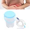 YUMILI Enema Douche Kit, Enema Irrigator Set Enema Bucket Kit 1200ml Portable Household Enema Set Kit for Constipation Relief Intestine Cleaning view 2