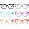 KOOSUFA Cat Eye Reading Glasses Blue Light Blocking Fashion Crystal Frame Computer Readers Eyewear Eyeglasses for Women 6 Colors Set 3.0 view 2