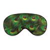 Eye Mask Comfortable & Super Soft Sleep Mask with Elastic Strap for Naps Travel Dry Eye, Sleeping Eye Mask Eye Cover Exotic Psychedelic Peacock Feather Art Eye Cover view 1