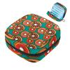 Menstrual Pad Bag Zipper Sanitary Napkin Bag Tampons Collect Bags for Women Girls (Doughnut Pattern) view 1