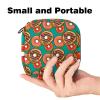 Menstrual Pad Bag Zipper Sanitary Napkin Bag Tampons Collect Bags for Women Girls (Doughnut Pattern) view 2