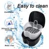 Keedolla 2 Pack Denture Bath Case Partial Denture Cup Retainer Cleaning Container, Denture Wash Container Retainer Bath Box Cup Case - Black and White view 4