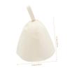 Beavorty 1set Sauna Hat and Protective Cap Set Lightweight Felt Sauna Accessories for Hair for Spa and Home Use Fits Women White view 2