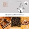 OKJHFD Sauna Oil Cup Cornucopia,Stainless Steel Sauna Aromatherapy Bowl Cup Aroma Essential Oil Bowl Cup Sauna Room Accessories view 3