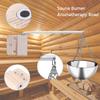 OKJHFD Sauna Oil Cup Cornucopia,Stainless Steel Sauna Aromatherapy Bowl Cup Aroma Essential Oil Bowl Cup Sauna Room Accessories view 4