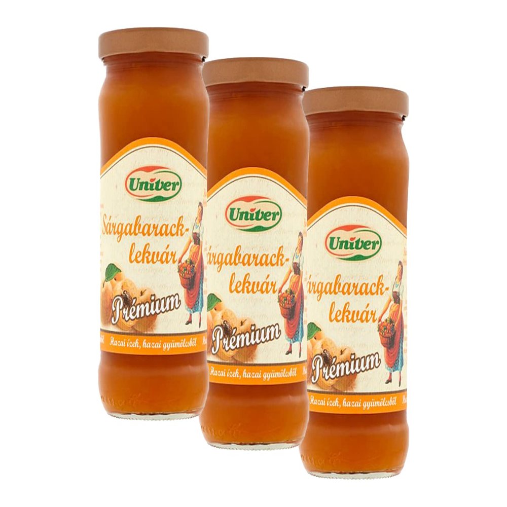 Univer Premium Hungarian Apricot Jam 300 g, Pack of 3