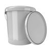 20 x buckets with lid, 16 litres, grey, food-safe, airtight and stable, empty bucket with handle and closure, lid for food, chemistry, wall, paint, washing powder, adhesives view 2