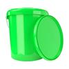 5 x buckets with lid, 16 litres, green, food-safe, airtight and stable, empty bucket with handle and closure, lid for food, chemistry, wall, paint, washing powder, adhesives view 2