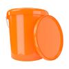 5 x Bucket with Lid, 16 Litres, Orange, Food-Safe, Airtight and Stable, Empty Bucket with Handle and Closure Lid for Food, Chemistry, Wall, Paint, Washing Powder, Adhesives view 2